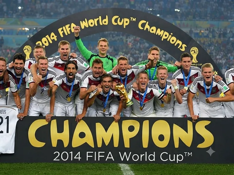 Đội tuyển Đức nâng cao danh hiệu World Cup, biểu tượng cho lịch sử thành công qua nhiều thế hệ